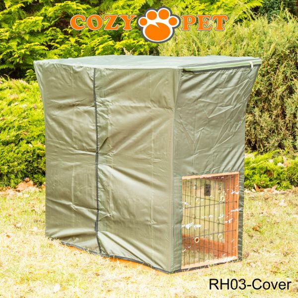 Rabbit Hutch 3ft by Cozy Pet with Cover - Pink - RH03P + RH03C