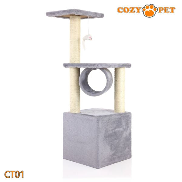 Cat Tree by Cozy Pet Deluxe Multi Level Cat Tree in Grey - CT01-Grey