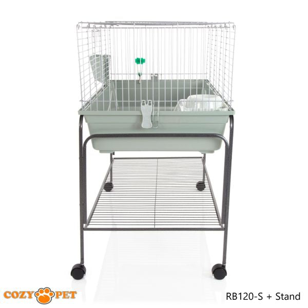 Rabbit Guinea Pig Indoor Cage with Stand by Cozy Pet 120cm for Rat, Chinchilla, Small Animals Hutch Model: RB120-S + RB120-ST