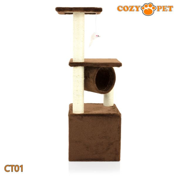 Cat Tree by Cozy Pet Deluxe Multi Level Cat Tree in Chocolate - CT01-Choc