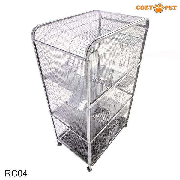 Rodent Cage for Rat, Chinchilla, Degu, Ferret by Cozy Pet 9mm Narrow Bar Spacing Model RC04