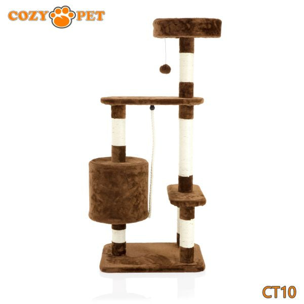 Cat Tree by Cozy Pet Deluxe Multi Level Cat Tree in Chocolate - CT10-Choc