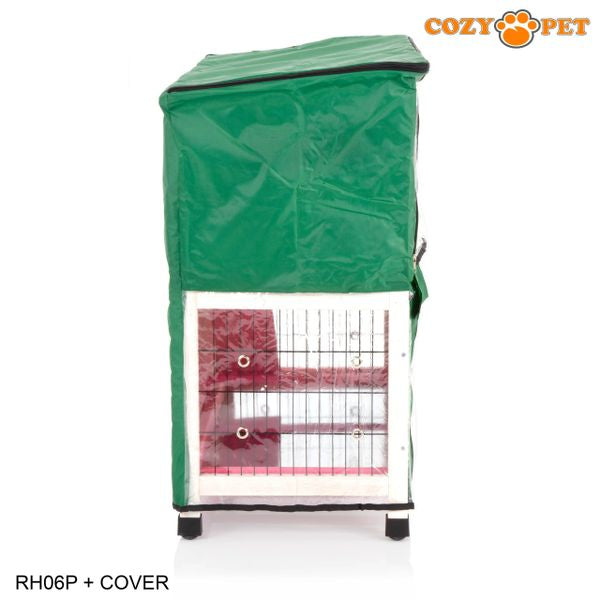 Rabbit Hutch 3ft with Cover by Cozy Pet - Pink - RH06P + RH06C