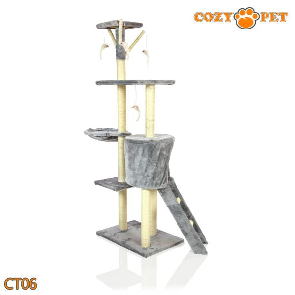 Cat Tree by Cozy Pet Deluxe Multi Level Cat Tree - CT06-Light Grey