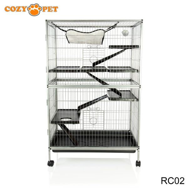 Rodent Cage for Rat, Chinchilla, Degu, Ferret by Cozy Pet Model RC02 - Customer Return 35% Discount.