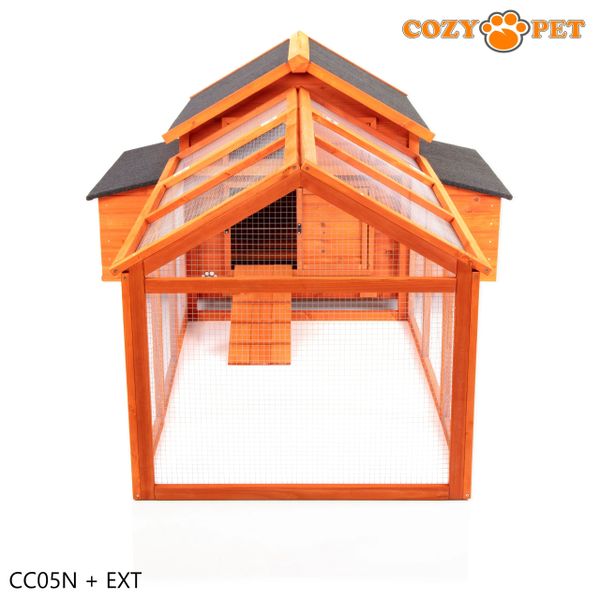 Chicken Coop with Extension Hen House Poultry Run Model CC05N + CC05N-Ext