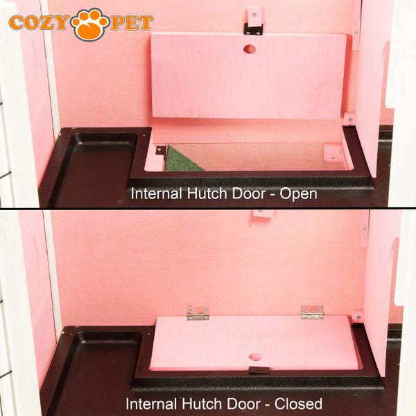 Rabbit Hutch 4ft by Cozy Pet - Pink - RH04P