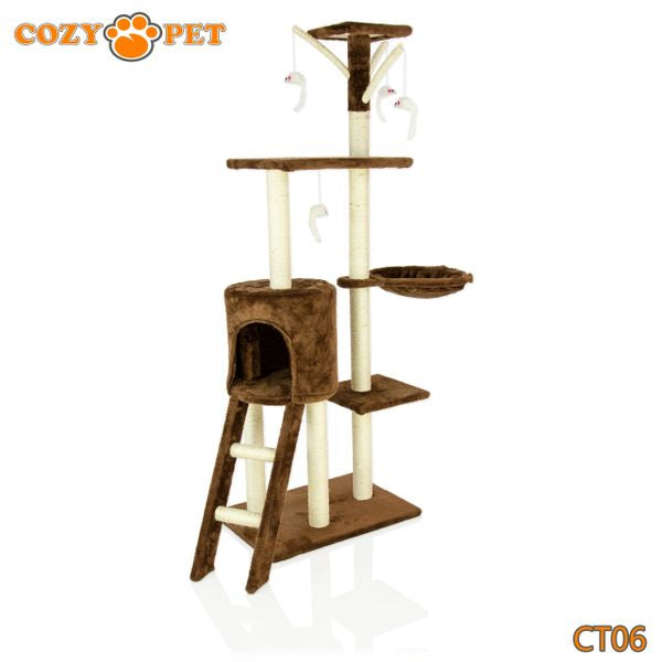 Cat Tree by Cozy Pet Deluxe Multi Level Cat Tree - CT06-Choc