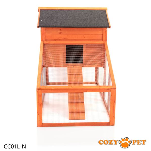 Chicken Coop, New L Size, by Cozy Pet Poultry Hen House Rabbit Hutch Model CC01L-N