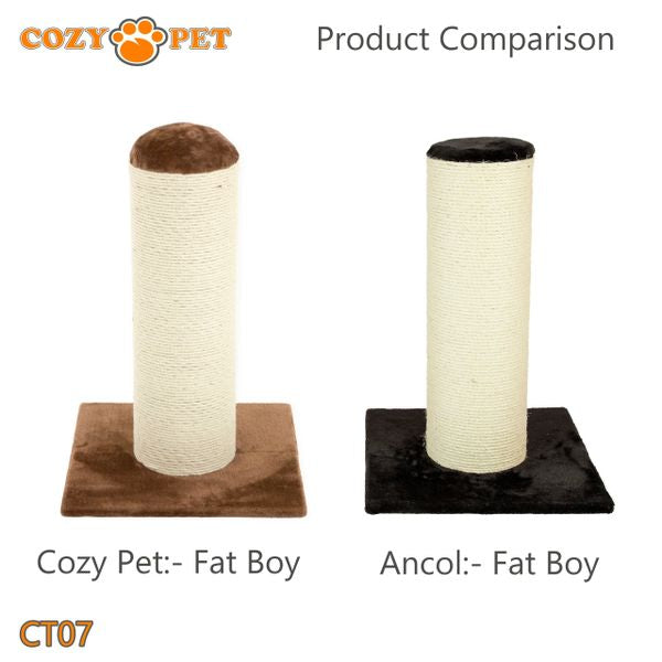 Cat Scratcher by Cozy Pet Deluxe Jumbo Scratching Post Cat Tree - CT07-Choc