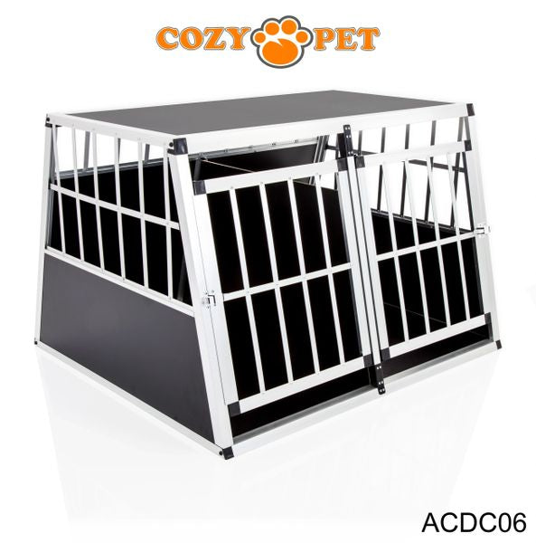 Aluminium Car Dog Cage by Cozy Pet Travel Puppy Crate Pet Carrier Transport ACDC06