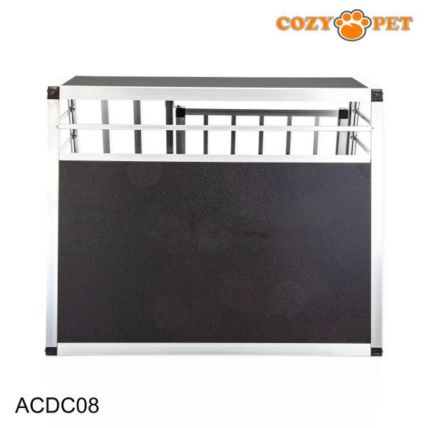 Aluminium Car Dog Cage by Cozy Pet Travel Puppy Crate Pet Carrier Transport NEW ACDC08 - RET - Customer Return 45% Discount.