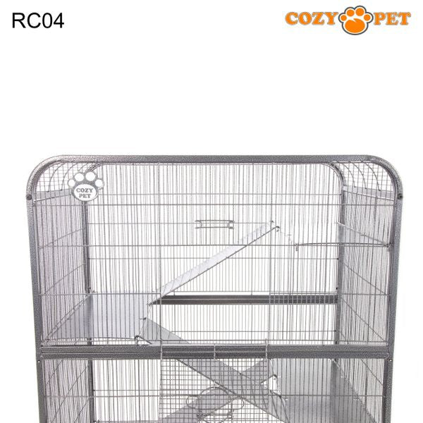 Rodent Cage for Rat, Chinchilla, Degu, Ferret by Cozy Pet 9mm Narrow Bar Spacing Model RC04