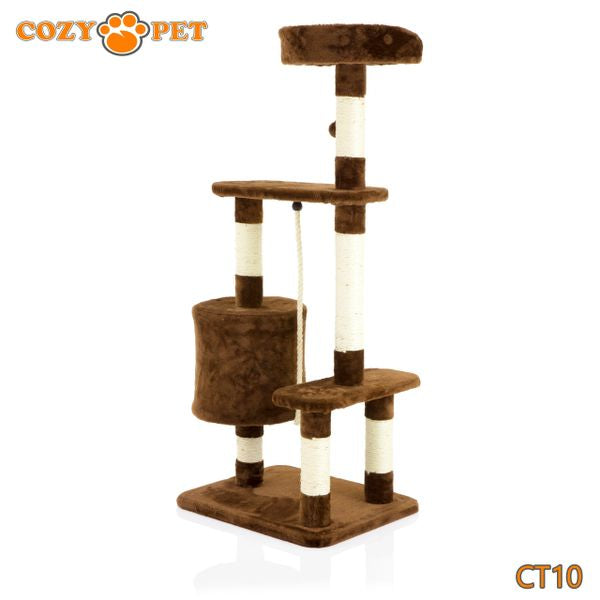 Cat Tree by Cozy Pet Deluxe Multi Level Cat Tree in Chocolate - CT10-Choc