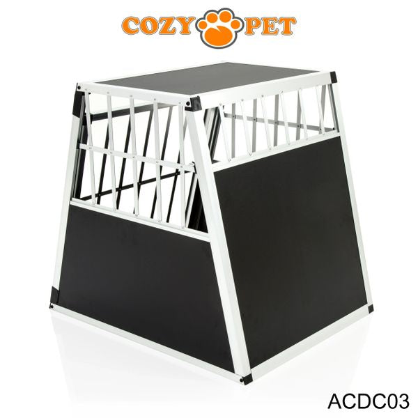 Aluminium Car Dog Cage by Cozy Pet Travel Puppy Crate Pet Carrier Transport ACDC03 - RET - Customer Return 45% Discount.