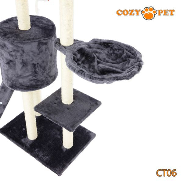 Cat Tree by Cozy Pet Deluxe Multi Level Cat Tree - CT06-Dark Grey