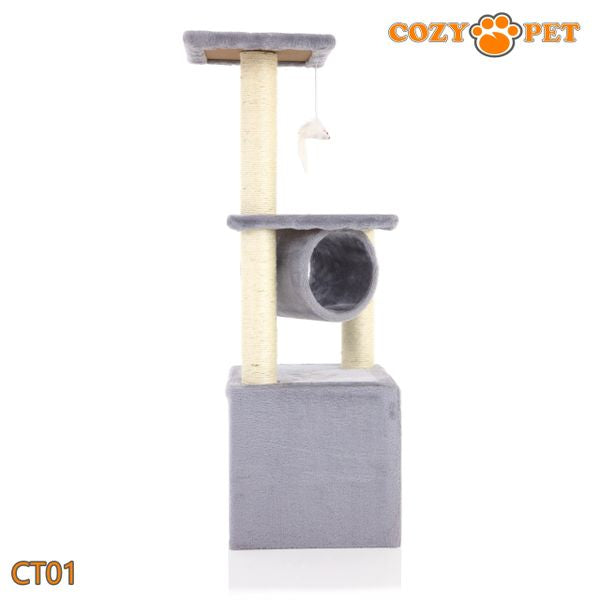 Cat Tree by Cozy Pet Deluxe Multi Level Cat Tree in Grey - CT01-Grey