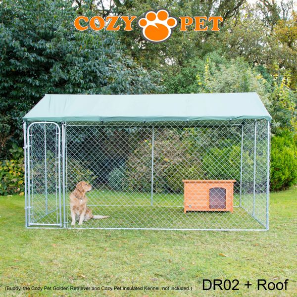 Dog Run by Cozy Pet with Roof 13ft x 7ft Model DR02 + Roof