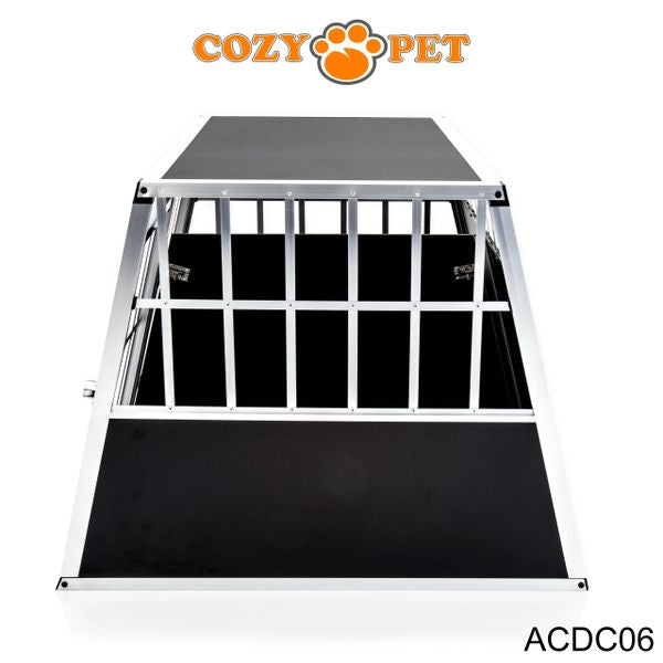 Aluminium Car Dog Cage by Cozy Pet Travel Puppy Crate Pet Carrier Transport ACDC06 - RET - Customer Return 45% Discount.