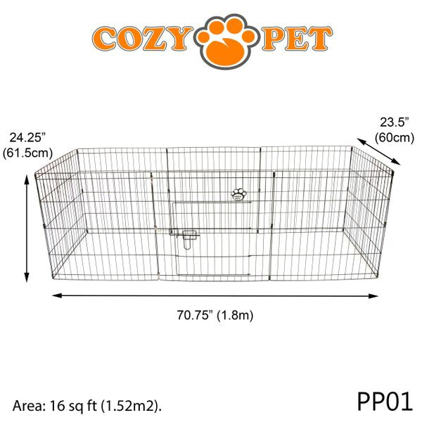 Playpen Puppy Rabbit by Cozy Pet - 61.5cm High - Model PP01 - RET - Customer Return 35% Discount.