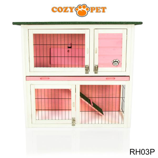 Rabbit Hutch 3ft by Cozy Pet - Pink - RH03P