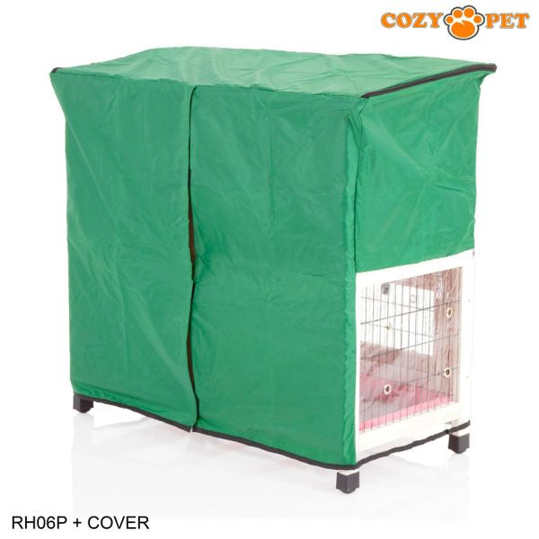 Rabbit Hutch 3ft with Cover by Cozy Pet - Pink - RH06P + RH06C