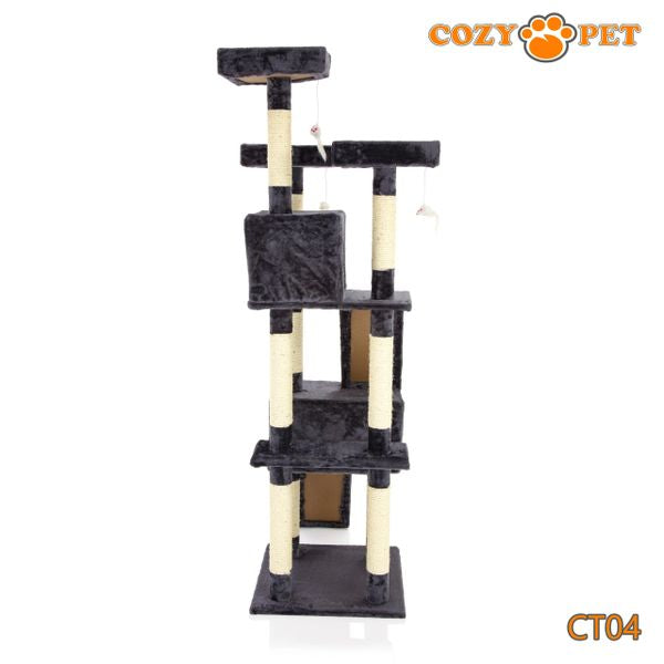 Cat Tree by Cozy Pet Large Deluxe Multi Level Cat Tree - CT04-Dark Grey