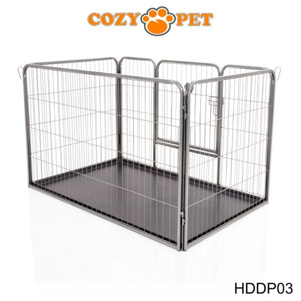 Heavy Duty Playpen with ABS Tray 75.5cm Tall by Cozy Pet Model HDDP03