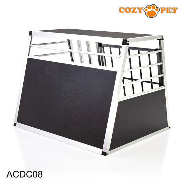 Aluminium Car Dog Cage by Cozy Pet Travel Puppy Crate Pet Carrier Transport NEW ACDC08