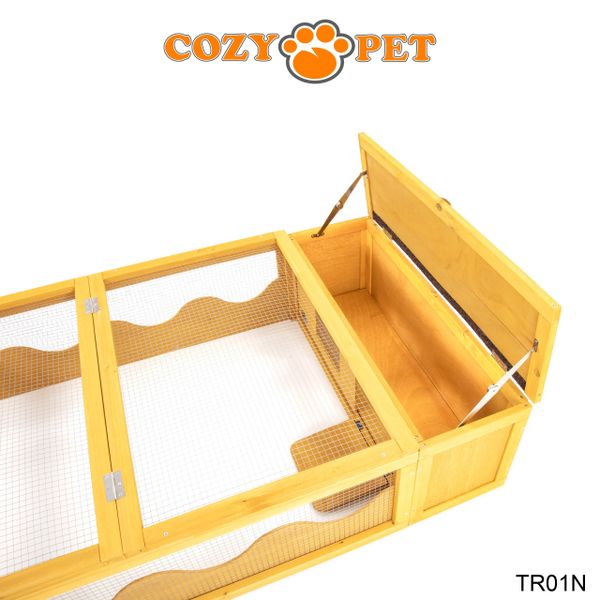 Tortoise Run by Cozy Pet Guinea Pig, Hedgehog, Rabbit Run - Natural - TR01N