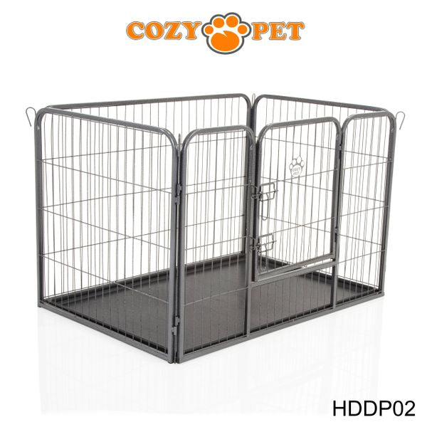 Heavy Duty Playpen with ABS Tray 70cm Tall by Cozy Pet Model HDDP02