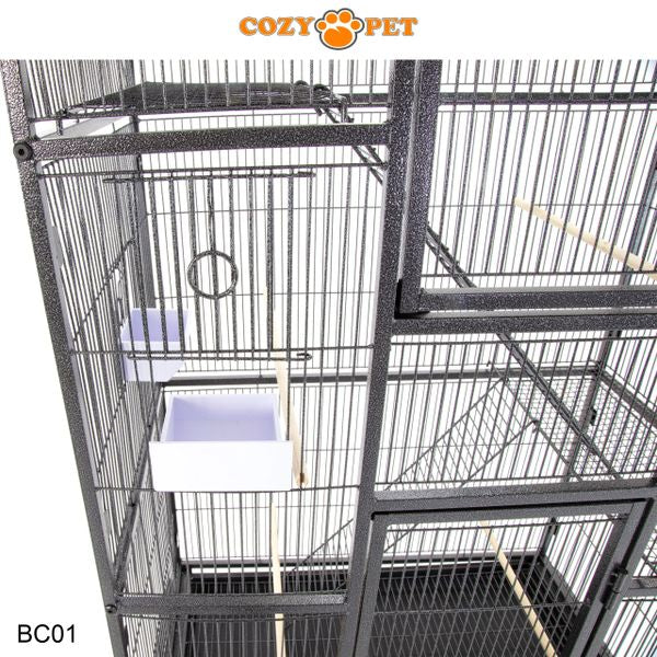 Bird Cage by Cozy Pet NEW Model 11mm Narrow Bar Spacing suitable for most small pet birds BC01