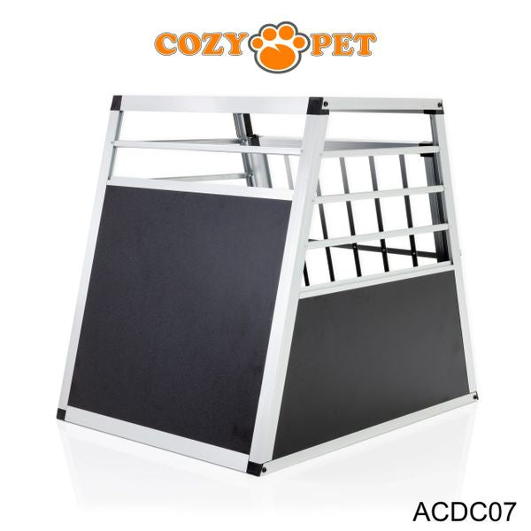 Aluminium Car Dog Cage by Cozy Pet Travel Puppy Crate Pet Carrier Transport ACDC07 - RET - Customer Return 45% Discount.