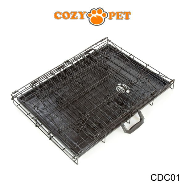 Car Dog Cage with Vet Bedding by Cozy Pet Travel Puppy Crate Pet Carrier Transport CDC01 + VB24C