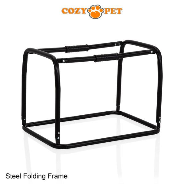 Fabric Dog Crate 90cm Blue by Cozy Pet Puppy Carrier Cat Travel Cage Rabbit Model: FDC-XL-BL - RET - Customer Return 30% Discount.