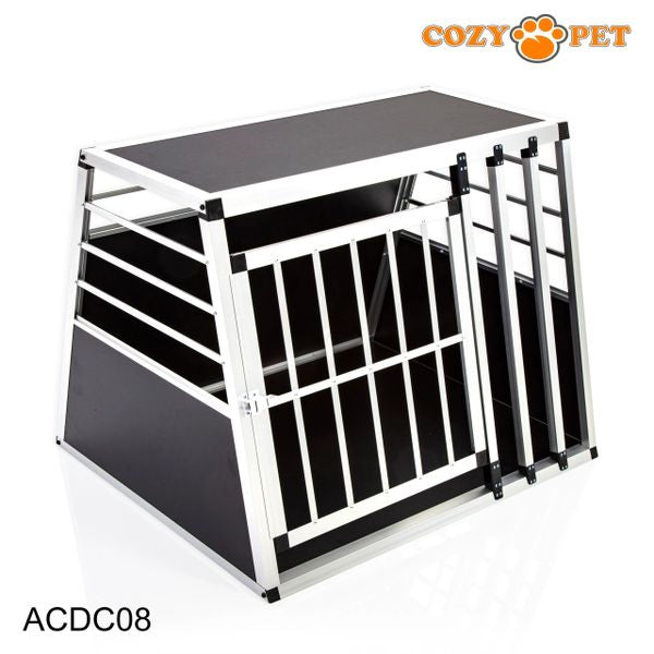 Aluminium Car Dog Cage by Cozy Pet Travel Puppy Crate Pet Carrier Transport NEW ACDC08