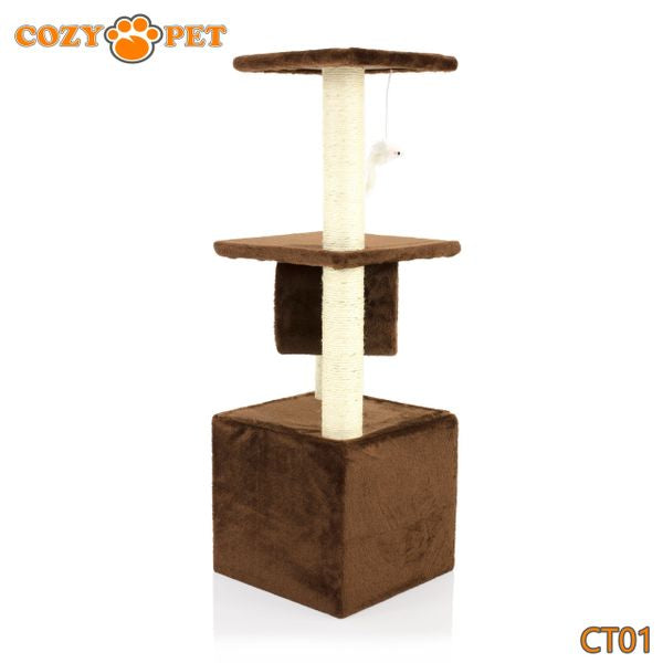 Cat Tree by Cozy Pet Deluxe Multi Level Cat Tree in Chocolate - CT01-Choc