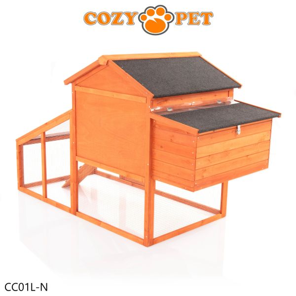 Chicken Coop, New L Size, by Cozy Pet Poultry Hen House Rabbit Hutch Model CC01L-N