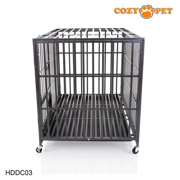 Heavy Duty Dog Cage 49" XL By Cozy Pet Steel Crate Vet Groomers Commercial Use Kennel HDDC03