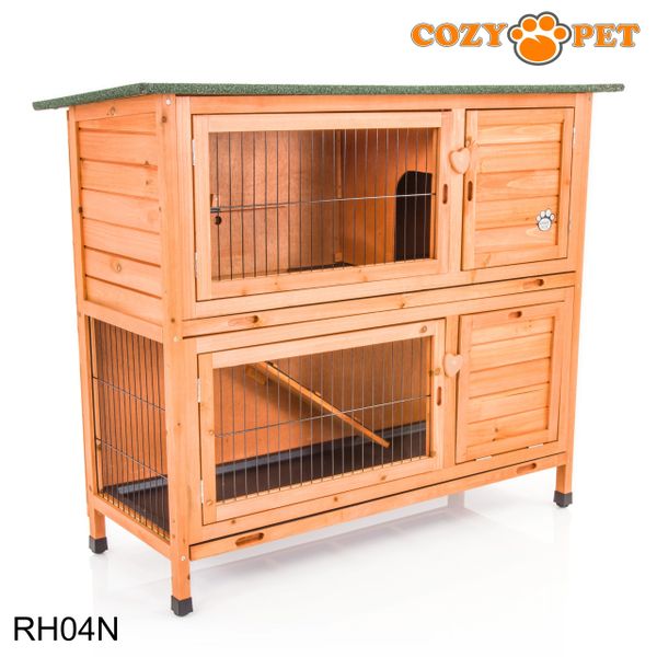 Rabbit Hutch 4ft by Cozy Pet - Natural - RH04N