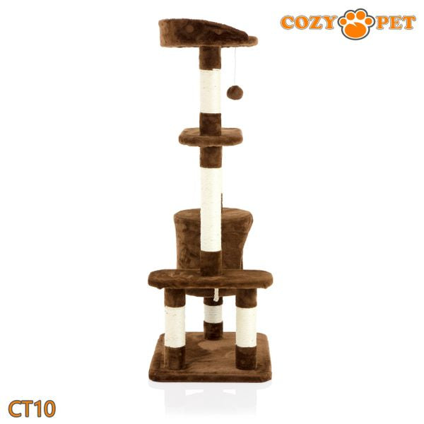 Cat Tree by Cozy Pet Deluxe Multi Level Cat Tree in Chocolate - CT10-Choc