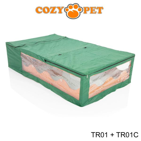 Tortoise Run with Cover by Cozy Pet Guinea Pig, Hedgehog, Rabbit Run - Natural - TR01N + TR01C