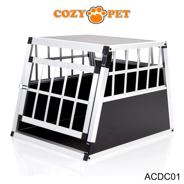 Aluminium Car Dog Cage by Cozy Pet Travel Puppy Crate Pet Carrier Transport ACDC01 - RET - Customer Return 45% Discount.