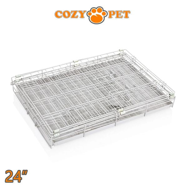 24" Cozy Pet Dog Cage in Light Grey - DC24G - Customer Return 30% Discount