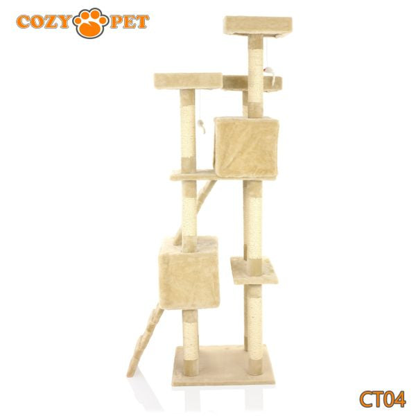 Cat Tree by Cozy Pet Large Deluxe Multi Level Cat Tree - CT04-Beige