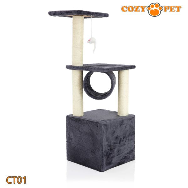 Cat Tree by Cozy Pet Deluxe Multi Level Cat Tree in Dark Grey - CT01-Dark Grey