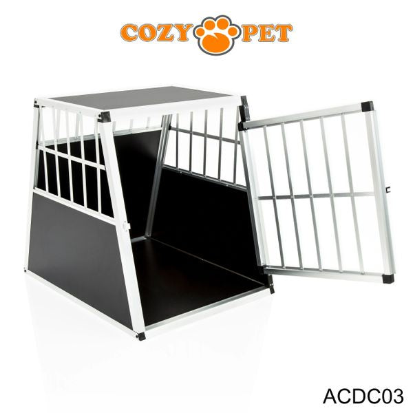 Aluminium Car Dog Cage by Cozy Pet Travel Puppy Crate Pet Carrier Transport ACDC03 - RET - Customer Return 45% Discount.