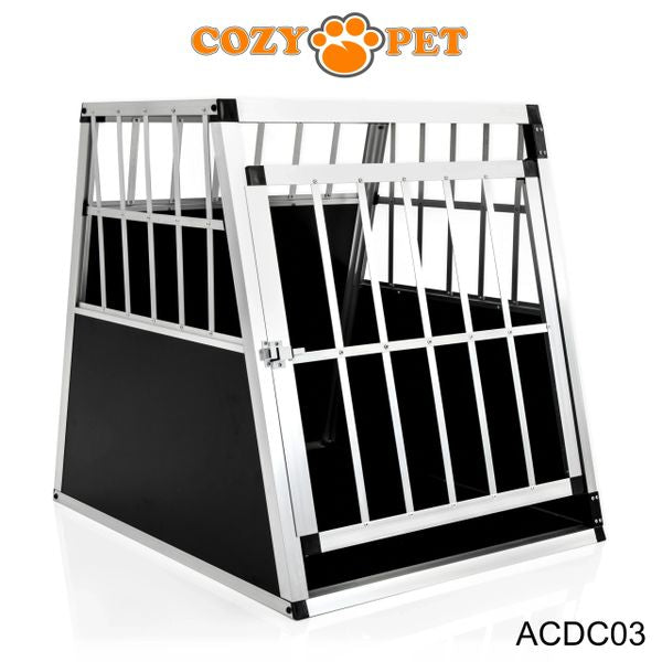 Aluminium Car Dog Cage by Cozy Pet Travel Puppy Crate Pet Carrier Transport ACDC03 - RET - Customer Return 45% Discount.