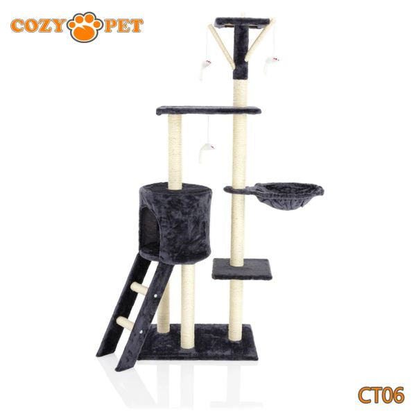 Cat Tree by Cozy Pet Deluxe Multi Level Cat Tree - CT06-Dark Grey