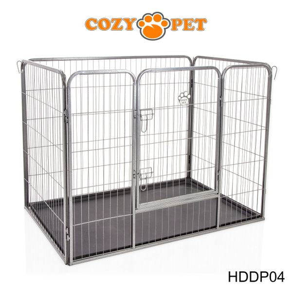 Heavy Duty Playpen with ABS Tray 90cm Tall by Cozy Pet Model HDDP04